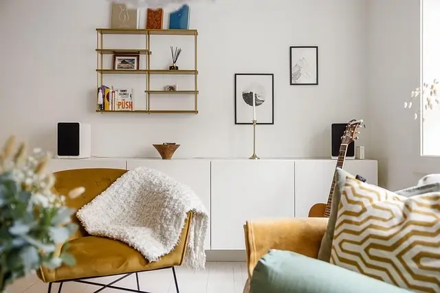 DIY Walnut Floating Shelves